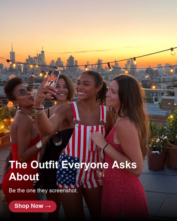 Stars, Stripes & Stretch July 4th Overalls