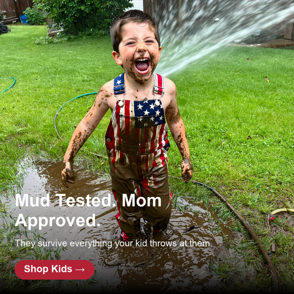 Kids American Flag Overalls