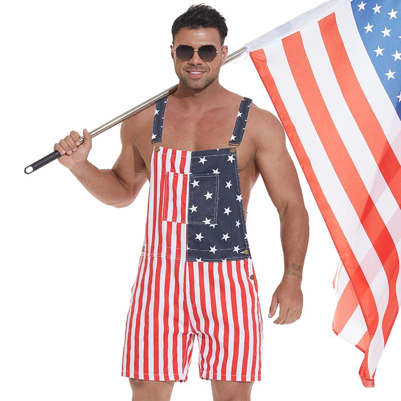 Stars, Stripes & Stretch July 4th Overalls