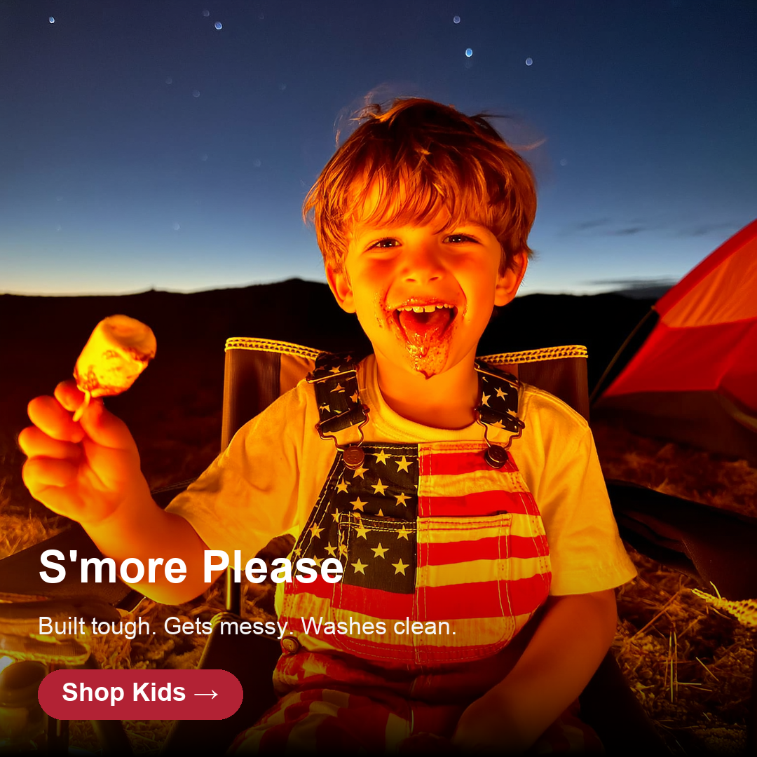 Kids American Flag Overalls