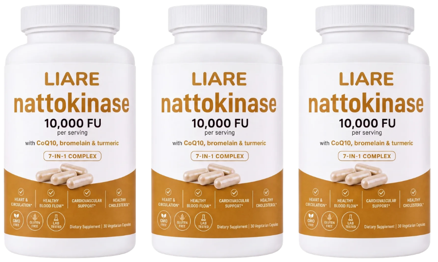 LIARE Nattokinase bottles