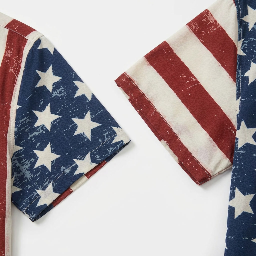 American Flag Hawaiian Shirt