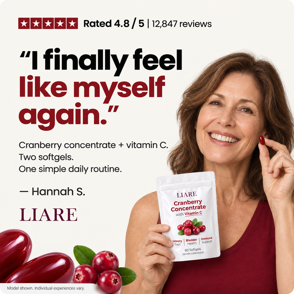 Cranberry Concentrate Softgels with Vitamin C – Urinary Tract Support