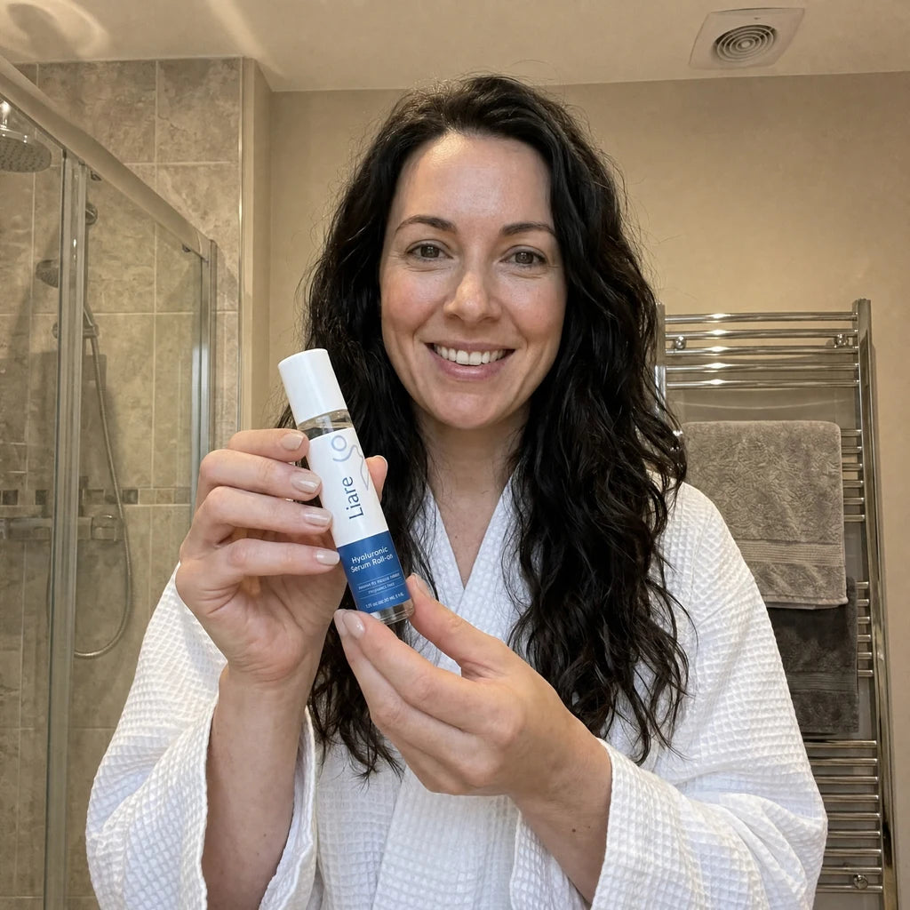 Illustrative scalp-care portrait