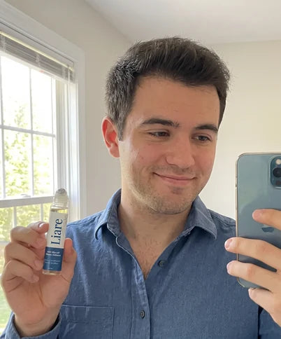 Illustrative scalp-care portrait