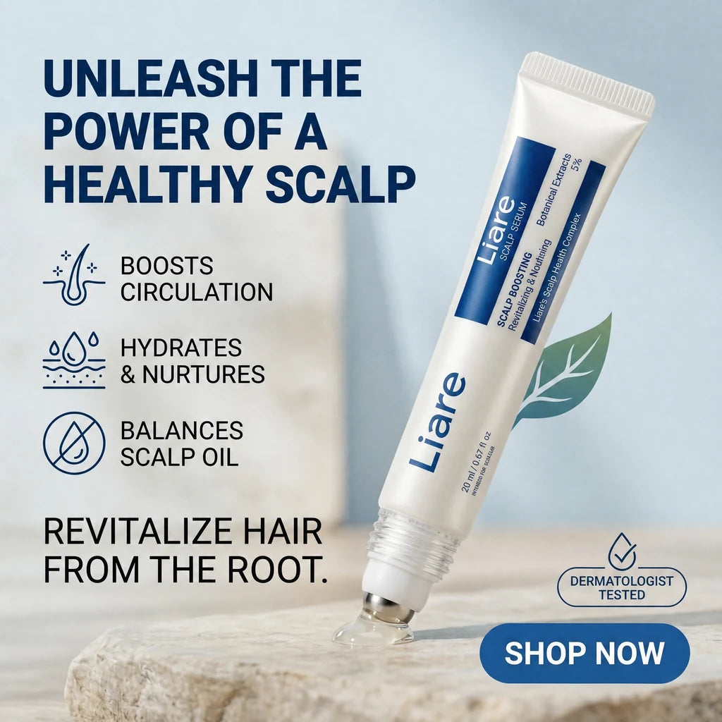 Liare roller applicator and scalp serum